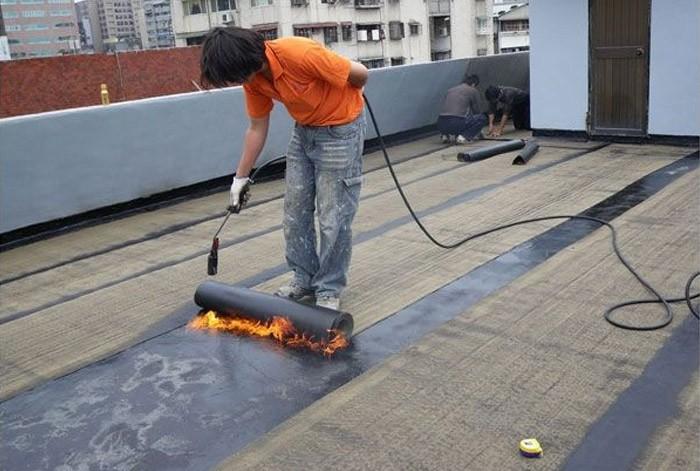 屋面防水卷材铺贴方法